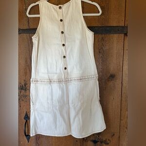 Fendissime repvbblica Italiana sleeveless white jean dress cotton fendi vintage